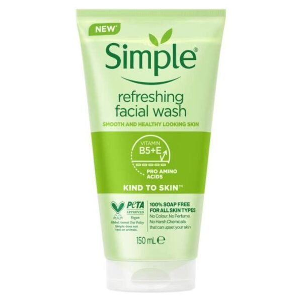 Simple Kind To Skin Refreshing Facial Wash 150ml